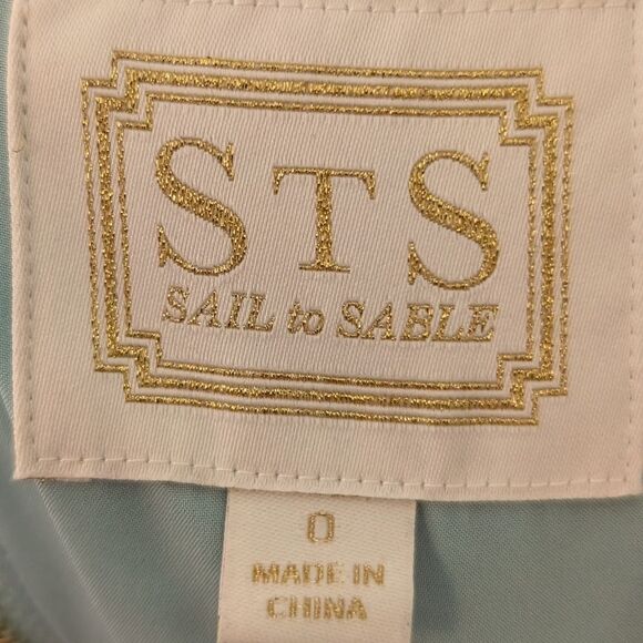 Sail to Sable Navy Blue polkadot tweed sleeveless dress - Picture 3 of 4